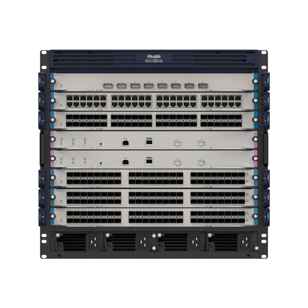 RG-CS88-08  Ruijie  10 RU Modular  RUIJIE High-Performance Core Switch with Cloud Management