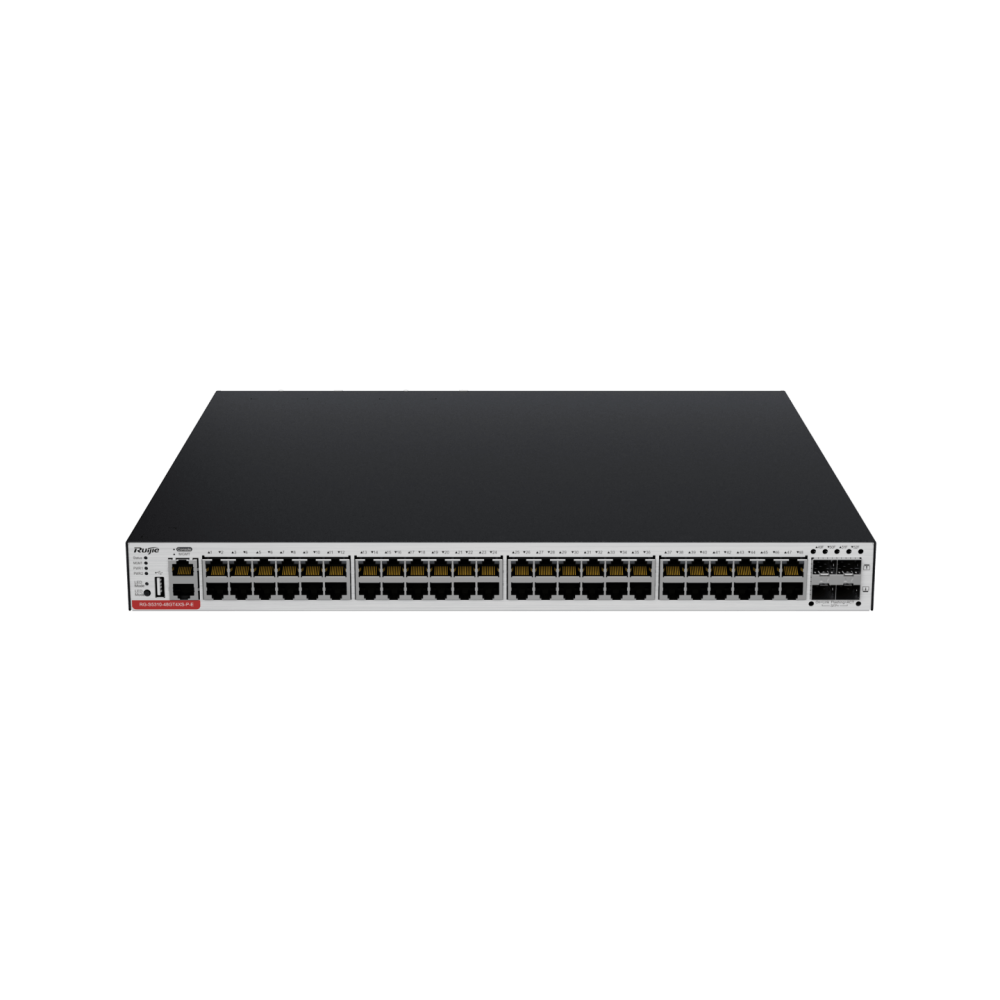 RG-CS83-48GT4XS-PD 48-Port 1GE RJ45 Layer  RUIJIE 3 Managed Access Switch with PoE+, 4-Port 10GE Uplink