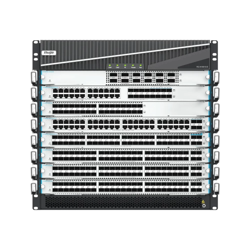 RG-N18010-E High-density Large-buffer RUIJIE Core Switch for Cloud Architecture Network