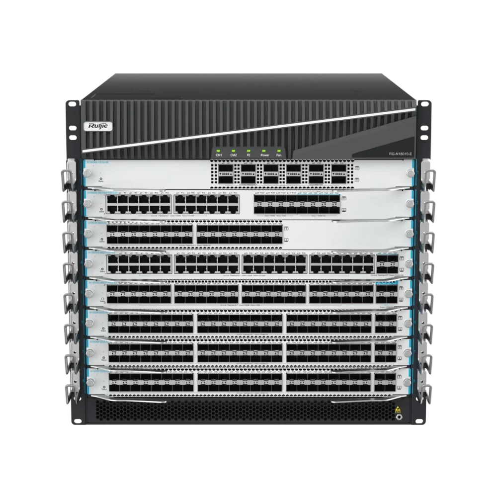 RG-N18010-E High-density Large-buffer RUIJIE Core Switch for Cloud Architecture Network