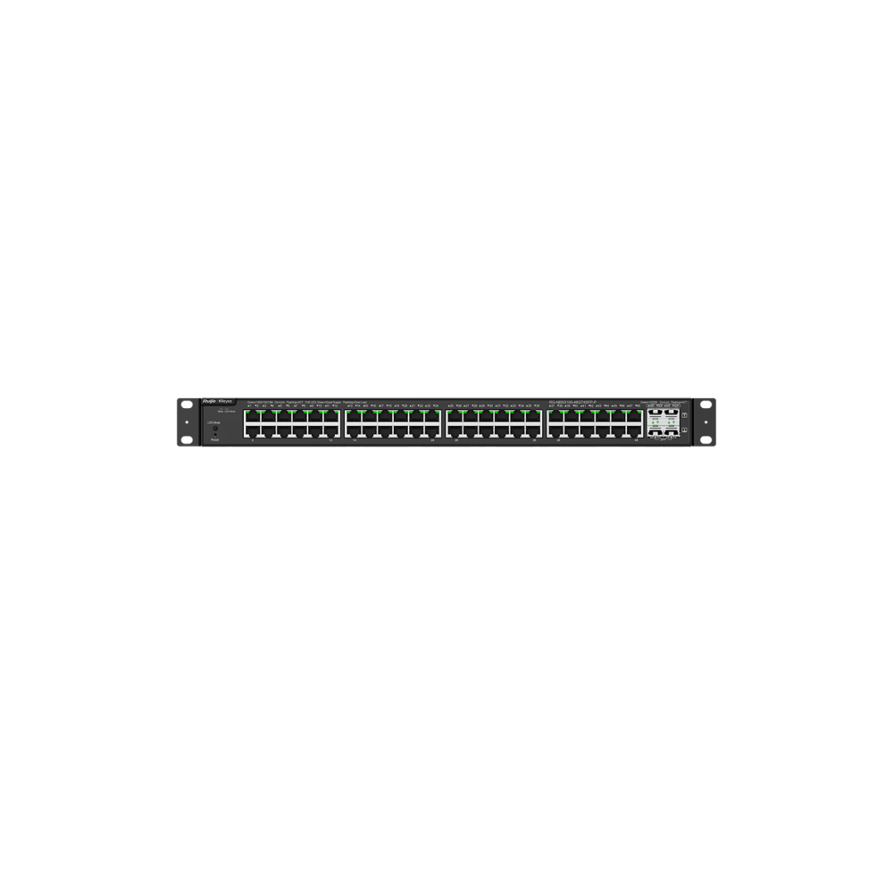 RG-NBS3100-48GT4SFP-P, 52-Port Gigabit Layer 2 Cloud RUIJIE  Managed PoE Switch